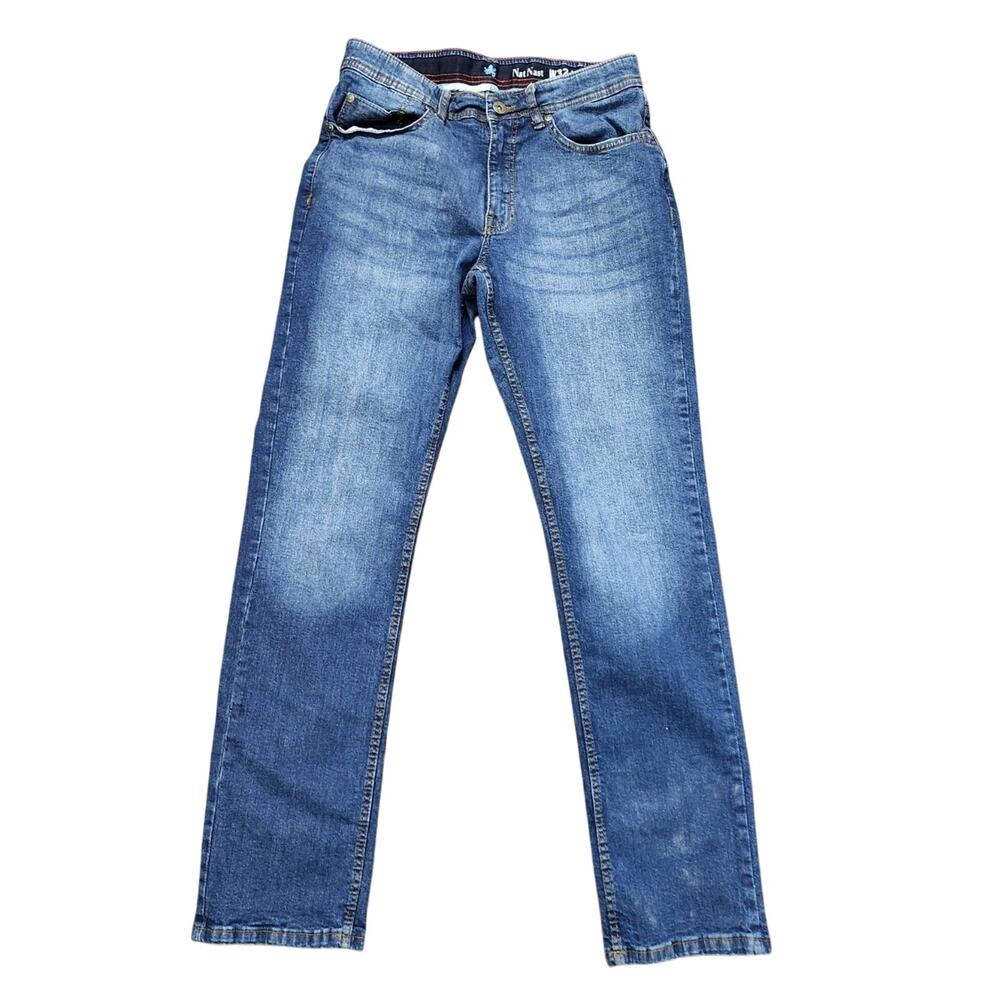NAT‎ NAST Jeans Mens 32 X 32 Denim Stretch Straight Fit Relaxed